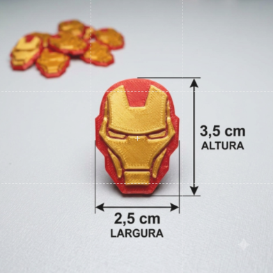 Kit Apliques Homem de Ferro